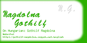 magdolna gothilf business card
